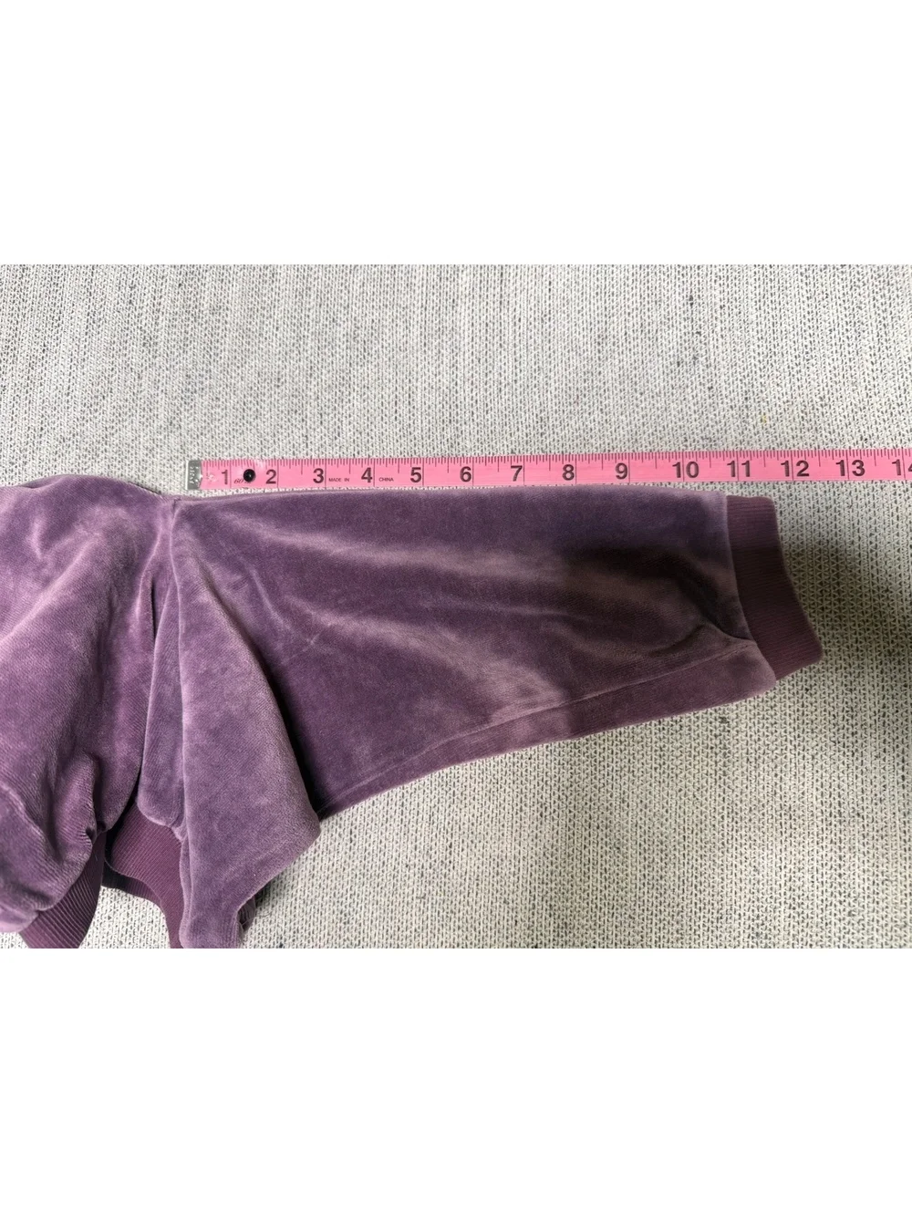 RuffleButts Girls Purple Velour Ruffle Back Pants 2T